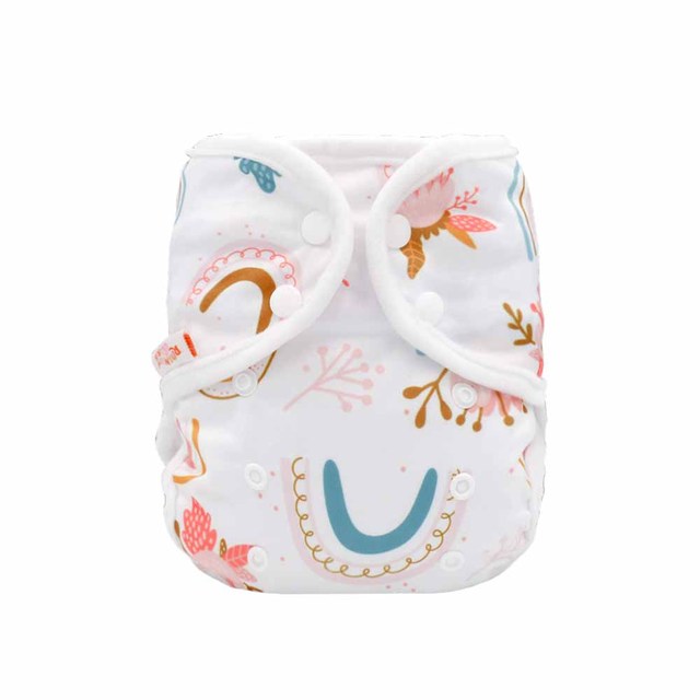 Rainbow Iris Rainbow Cloth Diaper Cover One Size Flat Fit All 3-15kg