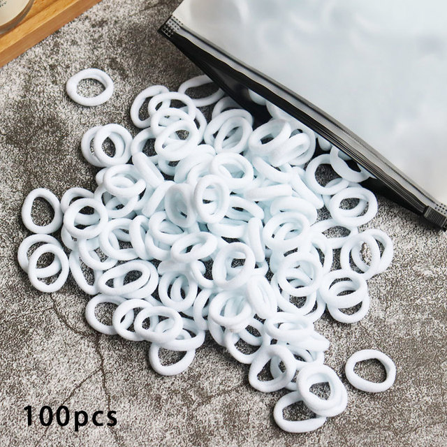 Baby Girl Little Hair Bands Toddler Children Headbands Colorful Elastic Hair Tie Nylon Scrunchie Hair Rope 50/100pcs Hair Accessories