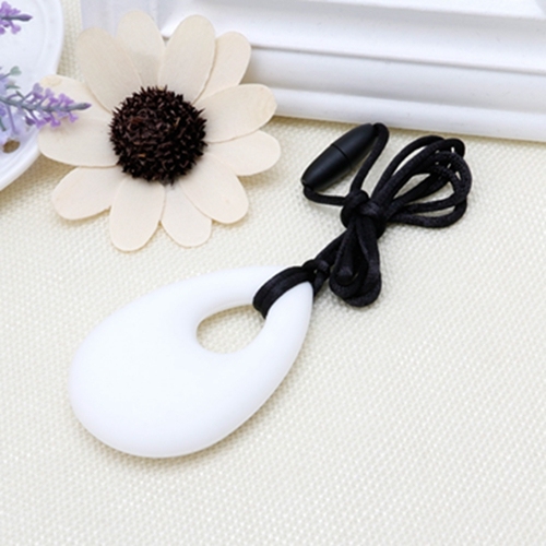 1pc Silicone Teardrop Necklace Teething Necklace for Autism Teether Chew Sensory