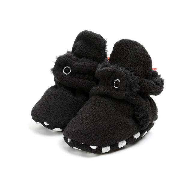 Winter Baby Boy Girl Socks Baby Shoes Socks Easy Wear Tight Hook and Loop Infant Newborn Walking Fluff Warm Moccasins Zapatos Bebe