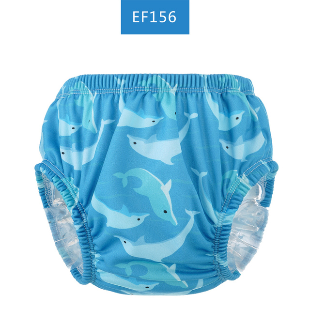 Happyflute 3 Sizes Kids Soft Swimming Shorts Baby Cover Reusable Breathable Cloth Diaper