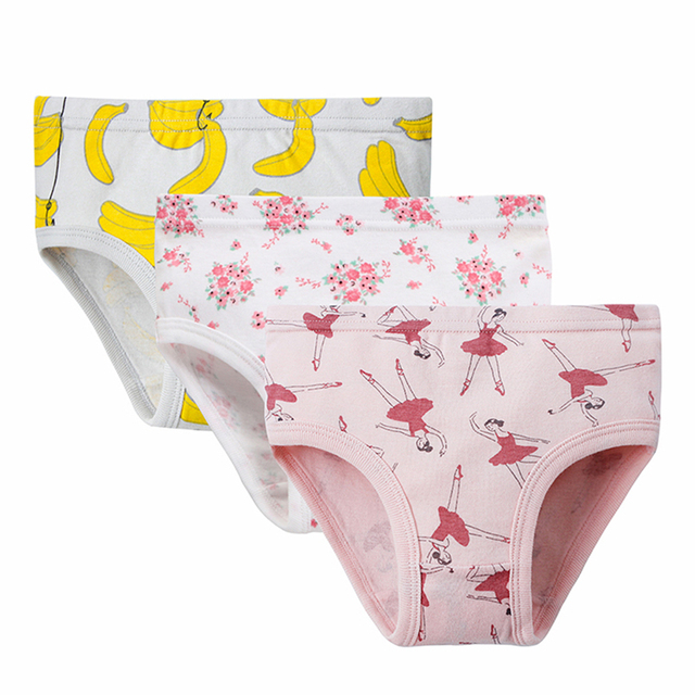 3pcs/lot Kids Girls Cotton Panties Briefs Children Cotton Underwear Panty Boxer Toddler Kids Lovely Cute Underpants