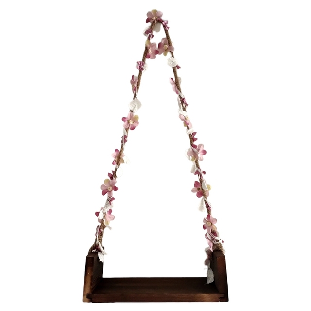 Newborn Photography Props Photo Swing Seats With Beautiful Flower Vine Baby Photo Studio Shoot Photo Studio Equipment