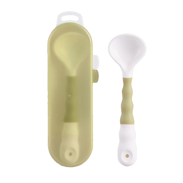 B2EB Baby Bendable Spoon Silicone Toddlers Feeding Training Spoon Tableware BPA Free Self Feeding Learning Spoon for Babies