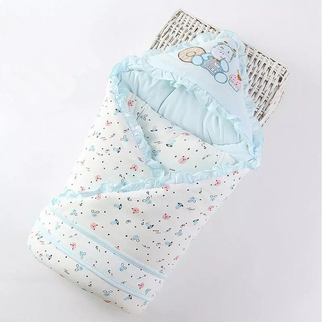 Autumn Winter Baby Sleeping Bag Cotton Envelope Blankets Cartoon Newborn Swaddle Wrap