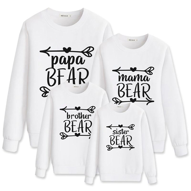 Autumn Mother and Daughter Clothes Boys T-shirt Family Letter Shirts for Dad Mom and Baby Kids Girls Heart Print Cotton High Quality JYF