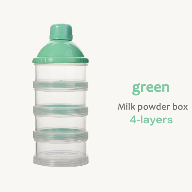 Portable Milk Powder Formula Dispenser Food Container Storage Feeding Boxes for Baby Kids Toddler 4/5 Grid Baby Food Storage Box