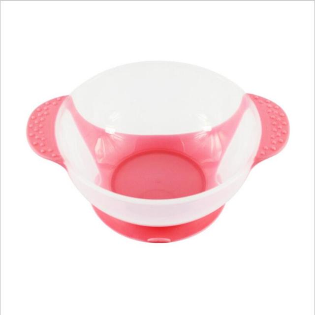 Children's Plate Suction Cup Bowl Infant Toddler Baby Baby Feeding Training Bowl Cartoon Binaural Baby Feeding Tableware