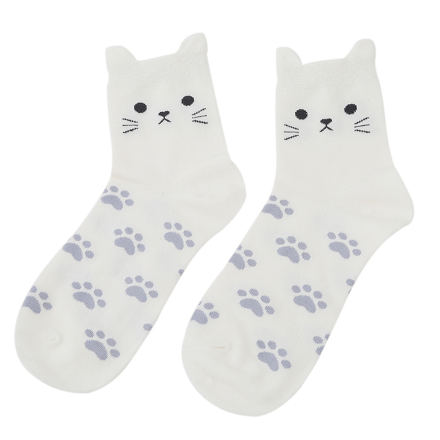 Cartoon cute cat kids socks candy color socks boys girl cotton sock wholesale children accessories newborn