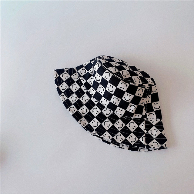 MILANCEL 2022 Spring New Kids Cap Casual Boys Hat Korean Smile Girls Hat Fashion Chess Children Hat