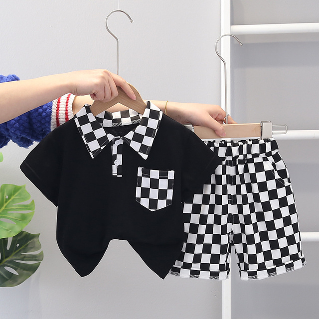 New Baby Clothes Suit Summer Children Boys Girls Fashion T-shirt Shorts 2 Pieces/Set Baby Costume Casual Cotton Kids Sportswear