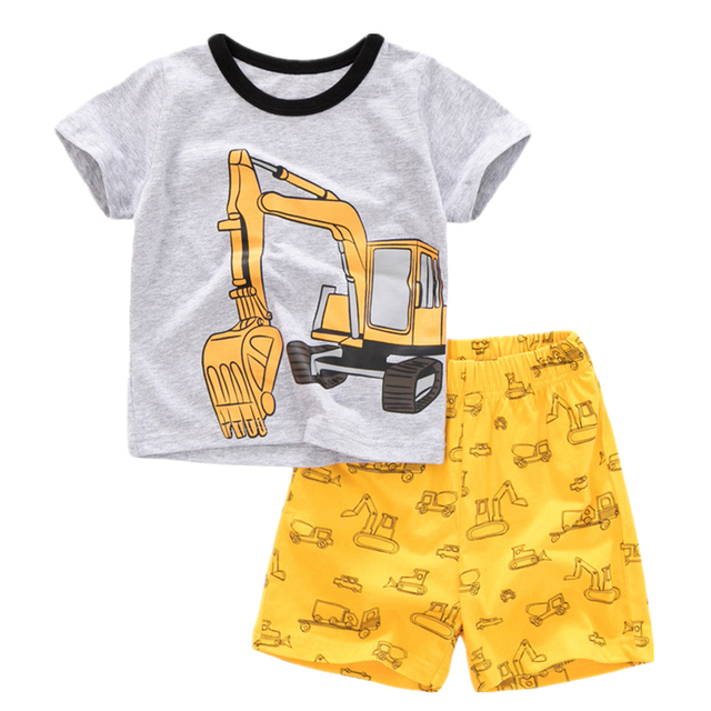 Kids Clothes 2022 Summer Boys Sets Children's Stripe T-shirt Elastic Waist Pants Suits Toddler Waistcoat Tops Set Fashion Clothes