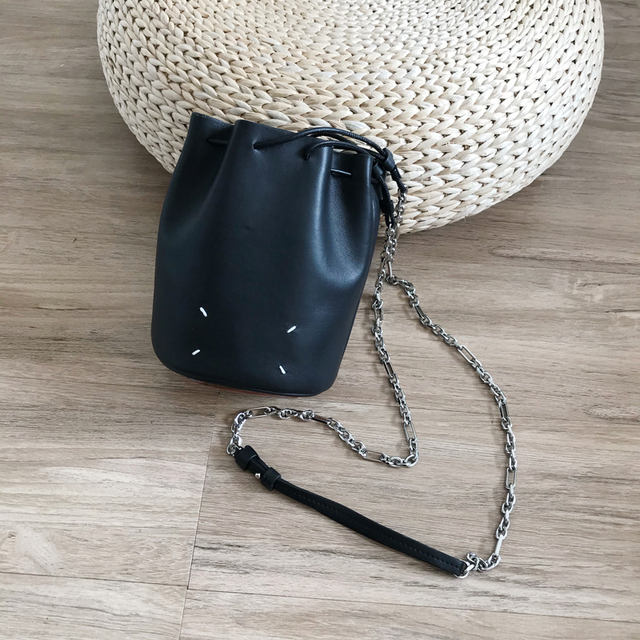 Fashion design luxury genuine leather chain bucket bag for women 101501