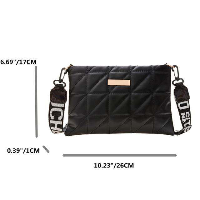 Women Shoulder Bags Fashion PU Leather Underarm Bags Pure Color All-Match Lattice Style Shopping Bags Designer Clutch