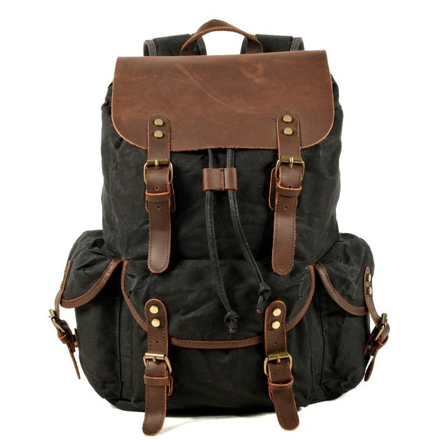 Vintage Backpack Women Canvas Large Capacity Travel Backpack Female Laptop Backpack Waterproof Backpack For Women