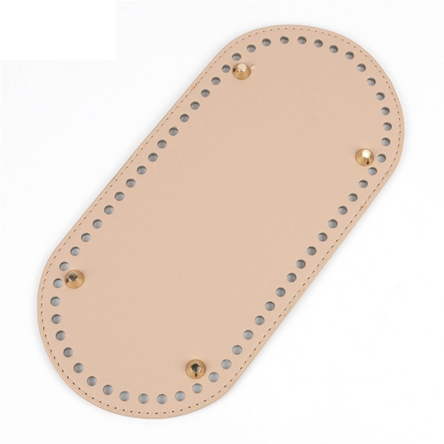 1pc Stud Down Shaper PU Leather DIY Knitting Crochet Bag Pillow Insert Cushion Base for Purse Craft Making Tool Accessories