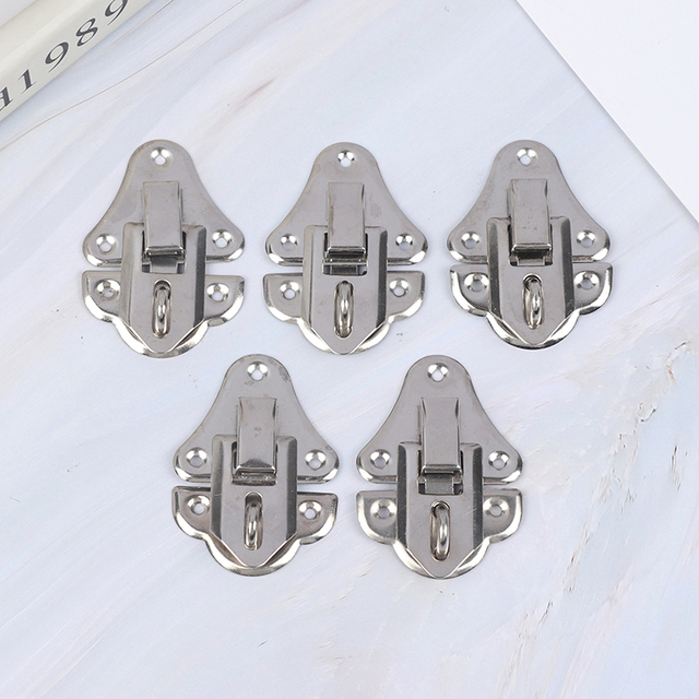 5x Jewelry Chest Gift Wooden Box Wine Toggle Latch Bag Hasp Hook Clasp