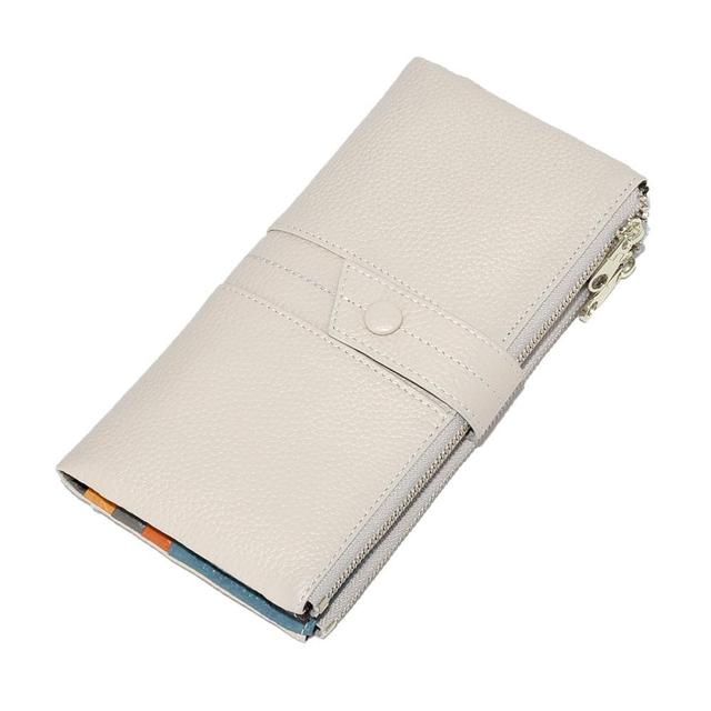 2022 New Korean Women's Wallet Long Large Capacity Zipper Two Fold Clutch Bag Female Leather Wallet