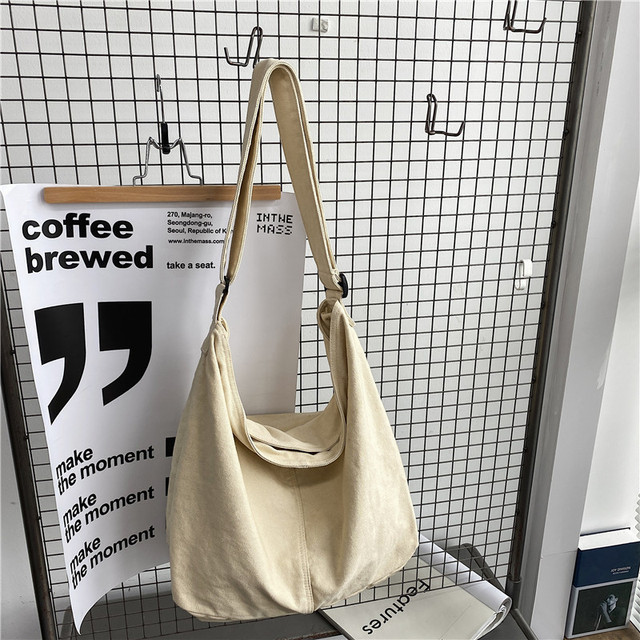 DIGERUI Casual Messenger Bag Women Shopper Canvas Tote Bag Female Solid Simple Large Capacity Shoulder Bag Female Crossbody Bags