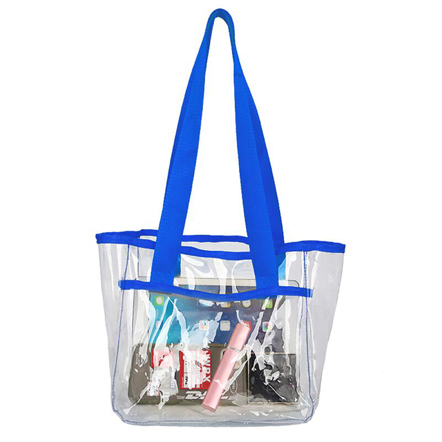 Fashion Summer PVC Transparent Handbag Tote Large Capacity Clear Women Beach Shoulder Bag Travel Clutch Brand Designer Handbags