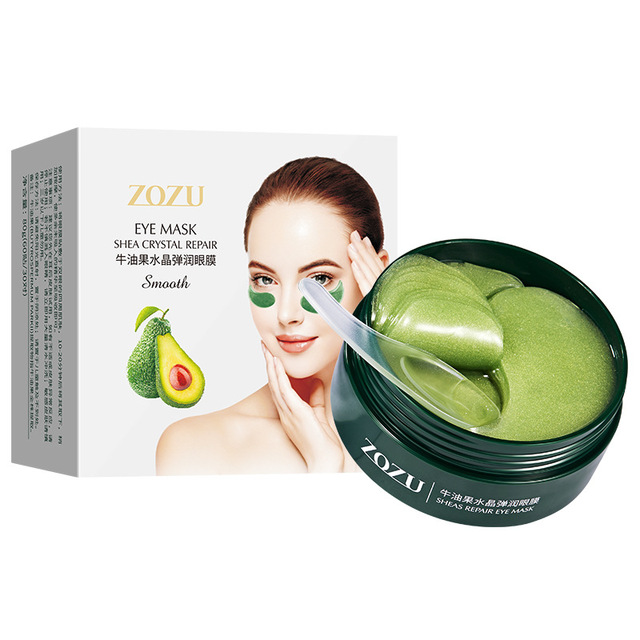 60pcs Natural Avocado Collagen Mask Moisturizing Gel Eye Patches Remove Dark Circles Anti Age Bag Eye Wrinkle Skin Care