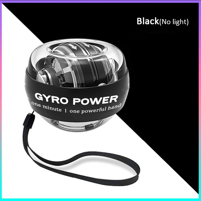 LED Wrist Ball Self Starting Gyroscope Energy Ball Gyro Strength Ball Muscle Relax Arm Wrist Strength Trainer Fitness Sports Equipment