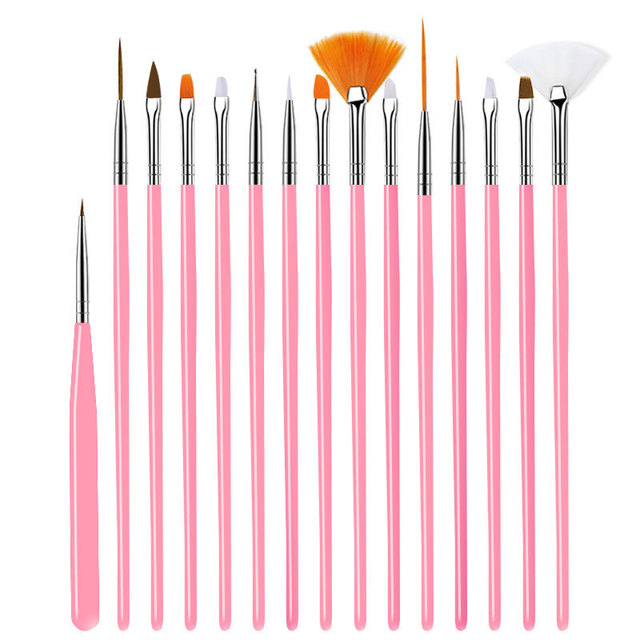 7/15pcs nail brush pen 12 different sizes nail glue phototherapy pen suitable for professional salon or home use gel nail brush