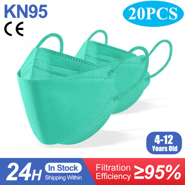 Kids kn95 Masks ffp2mascarillas Fish ffp2 Ninos Child Respirator Mouth Mask Respirator N95 Mask KN95 Mascarillas Infantil