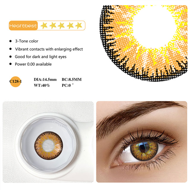 1 Pair 3 Tones Contact Lenses For Eye Popular Lens Eye Color USA Cosplay 12 Colors Cosmetic Contact Lens Fast Delivery