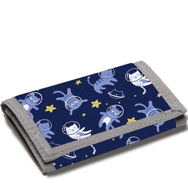 Can be customized children's cartoon printing cute coin purse, foldable cloth wallet, fashion student bank card holder