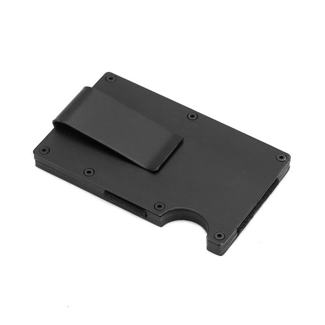 High Quality Rfid Metal Credit Card Holder for Men Women Slim Slider Simple Wallet Mini Wallet Mini Wallet 2021