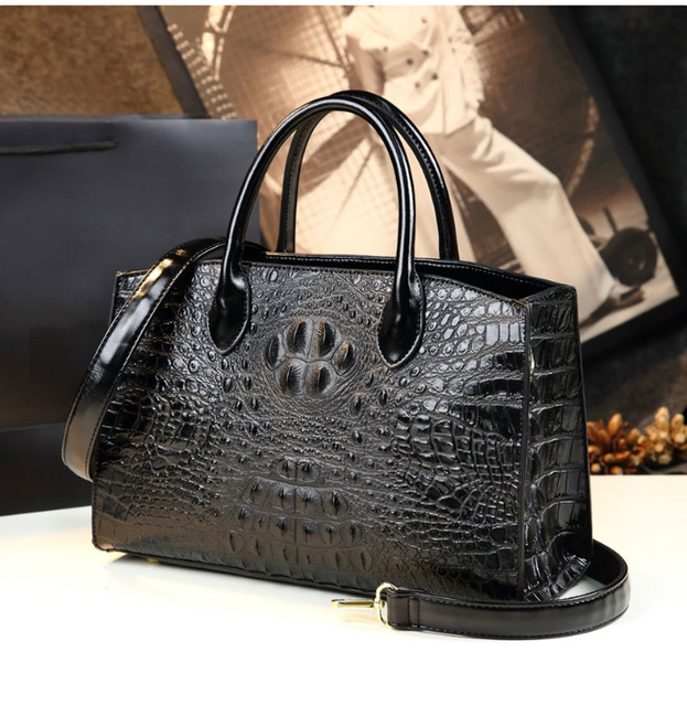 High quality luxury handbags for women, high quality crocodile pattern handbag