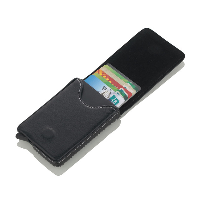 2022New Style RFID Card Holder Metal Men Women Credit Card Holder Aluminum Blocking Card Holder Small Size Wallet