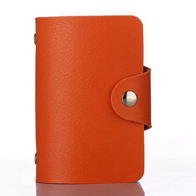 Fashion PU Leather 24 Bit ID Card Holder Multifunctional Business Bank Card Case Men Women Credit Passport RFID Wallet Bag Wallet