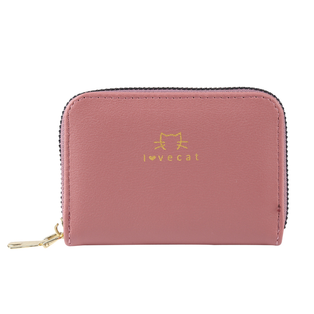 Women's PU Leather Pure Color Wallet Money Bag Ladies Small Day Clutches Card Holder Small Wallet