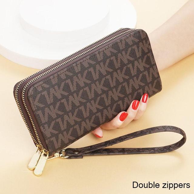 Luxury Brand Women Wallets Double Zippers Coin Bag Mobile Phone Bag Fashion Clutch Wallet Female Money Bag carteras para mujer