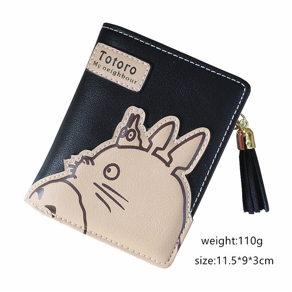 High Quality Women Wallets Totoro Design Ladies Clutch PU Leather Wallet Student Coin Purse Money Bags Long/Short Card Holder