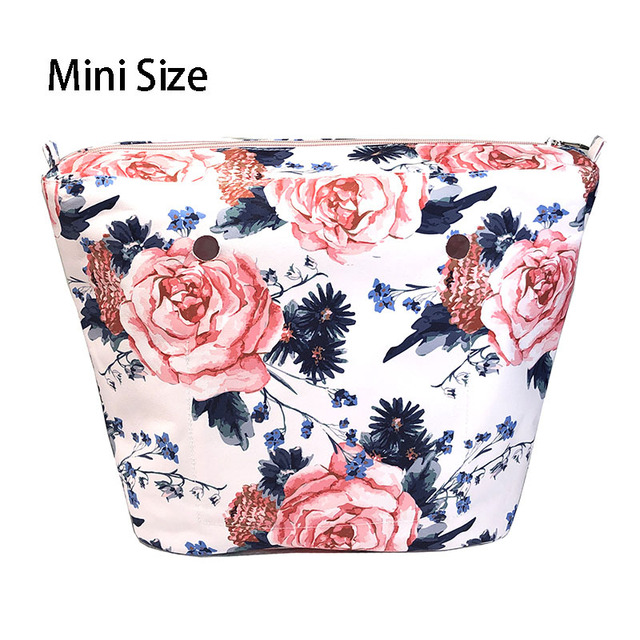 Floral trim waterproof inner insert, classic small inner pocket, handbags accessory