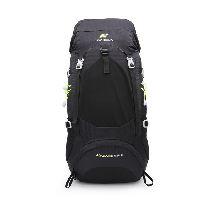 50L Rhino Waterproof Men Backpack Unisex Travel Backpack Outdoor Hiking Mountain Climbing Camping Backpack for Male