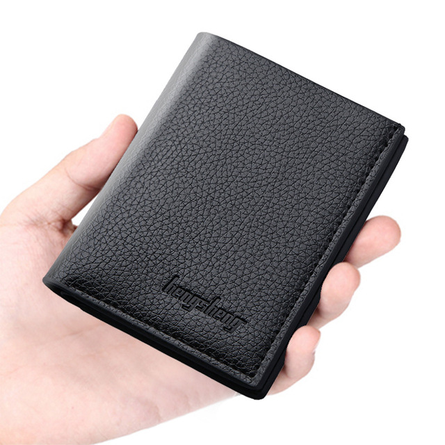 Men's Short Wallet Men Vertical Thin Wallet USD Driver's License Wallet Small Wallet