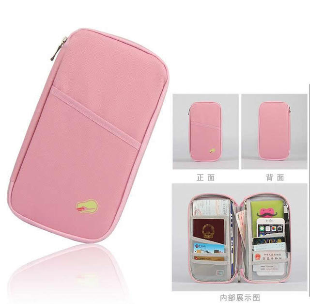 Men's and Women's Polyester Travel Bag Travel Accessories Luggage Cover Wallet ID Bag Luggage