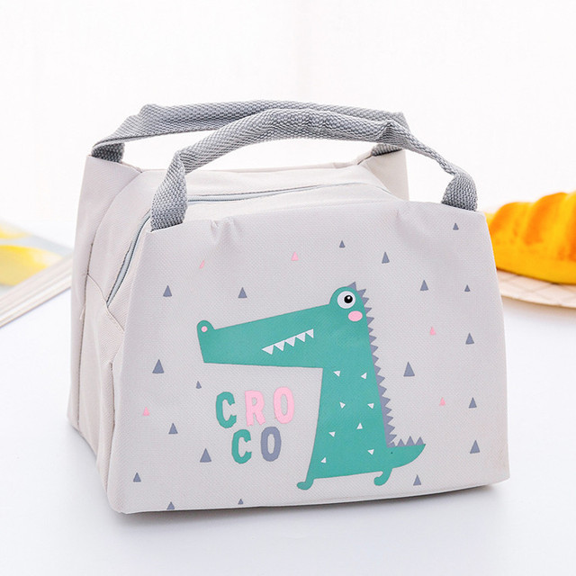 Cartoon Lunch Carrying Cooler Bag Portable Insulated Box Thermal Window Fridge Container School Picnic For Student Kids Travel Lunch Box