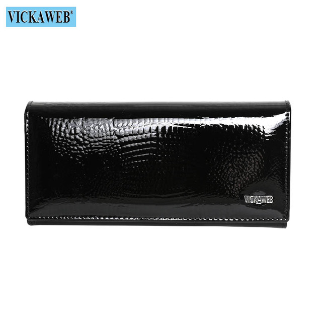 Women's Genuine Leather Magnetic Clip Wallet Fashion Long Wallet Card Holder Free Gift