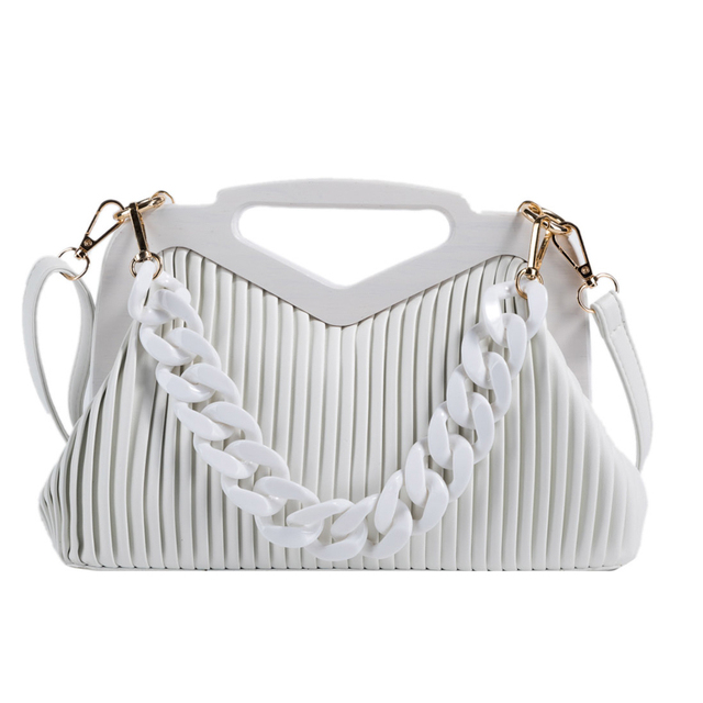 Top Brand Triangle Handbag Designer Pleated Shoulder Bag For Women Small Handbags High Quality Crossbody Bag Satchels Hobo Bags