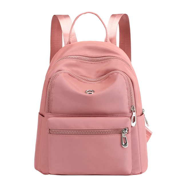 2021 New Designer Nylon Backpack Teenagers Students Solid Color Mochila High School Bag Women Travel Bag Girls Shoulder Bag