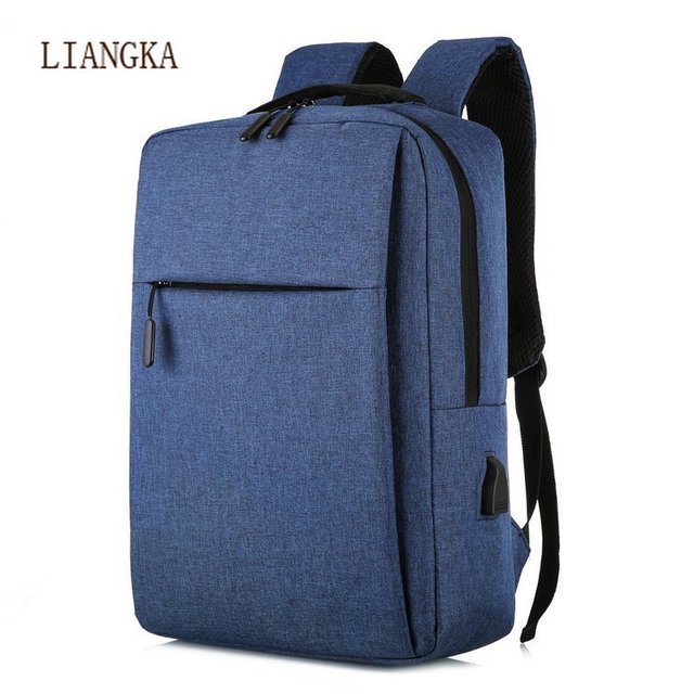 Men's Multifunctional Oxford Fabric Backpack Water Resistant 13 Inch Student School Bag With USB Charger Unisex 2021