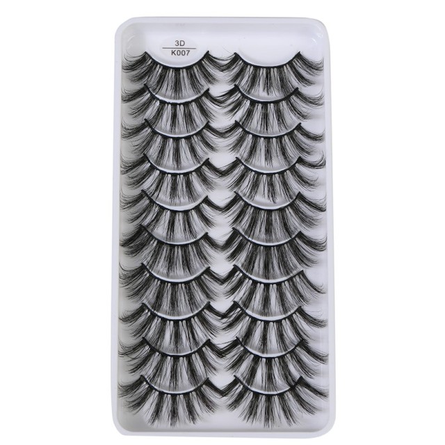 QUXINHAO wholesale 10 pairs lashes eyelashes cilios 3d mink lashes mink eyelashes wholesale false eyelashes maquiagem