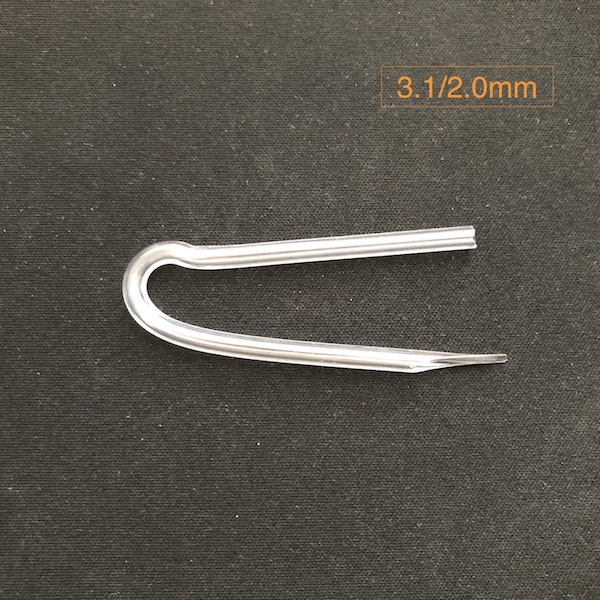 100pcs ForSound Made Preformed BTE Hearing Aid Earmold Tubing Bent Tubing PVC Tube Tubing Choose From 3.6mm 3.3mm 3.1mm OD