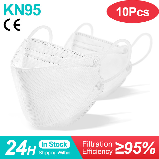 KN95 CE قناع الوجه FFP2 Mascarillas المعتمدة fpp2 الوجه Mascherine قابلة لإعادة الاستخدام الكبار الرجال النساء قناع ملون قناع الأسماك واقية