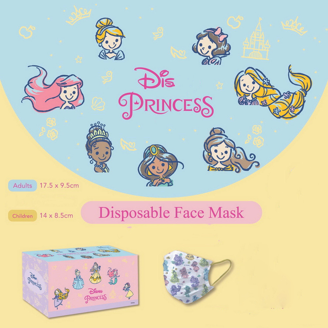 Disney 2022 New Adult/Child Anime Cartoon Disposable Mask Frozen Cartoon Masks Anime Kawaii Three Protective Layer Cartoon